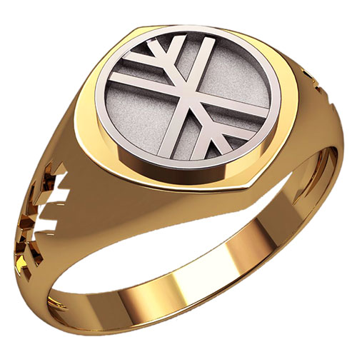 Перстень с символом богини Живы - фото